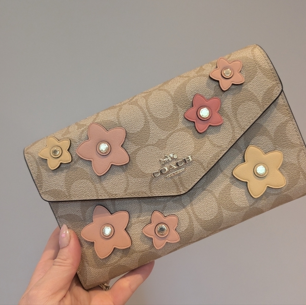 Brand New Coach Beige Floral Women's Bag